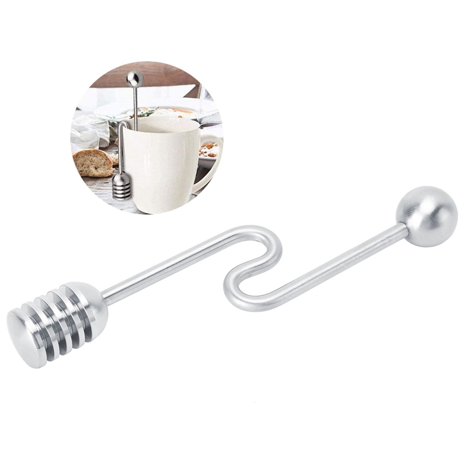Household 304 Stainless Steel Dessert Honey Spoon Stirrer Mixing Stick Kitchen view 10