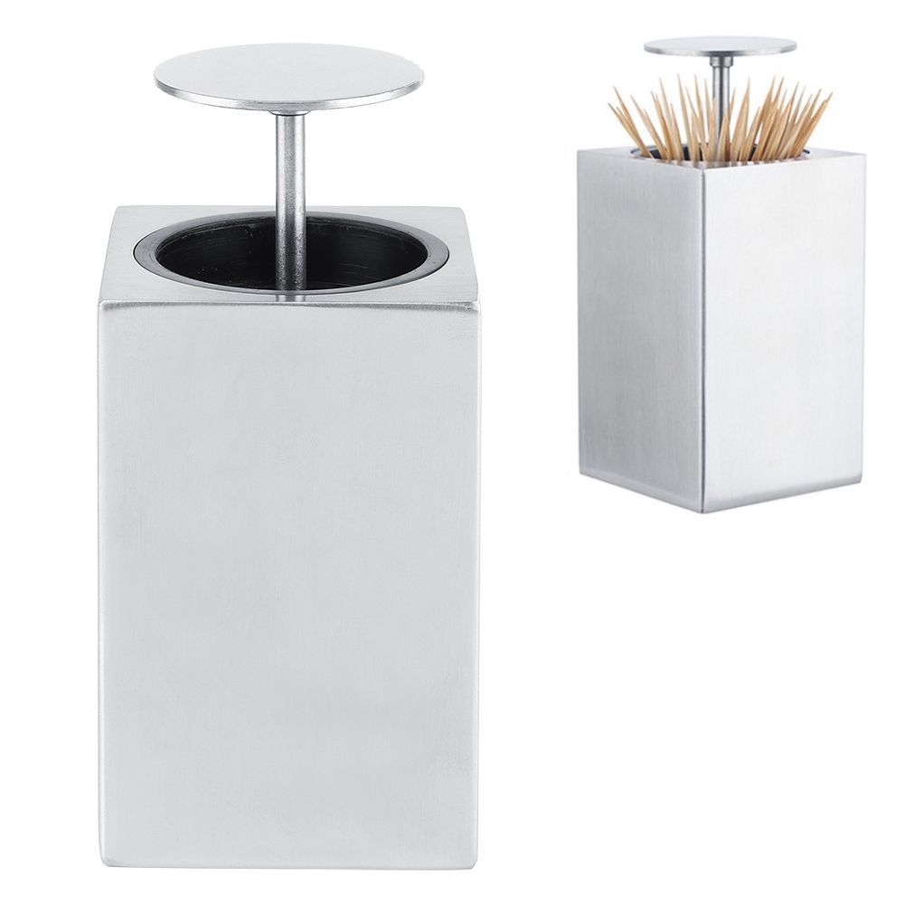 Innovative 304 Stainless Steel Automatic Toothpick Storage Box Dispenser for view 9