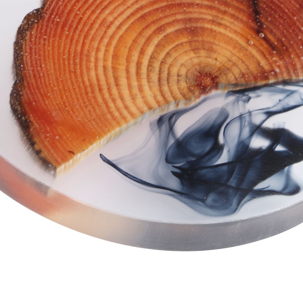 Resin Pine Coasters Heat Resistant Placemats Drink Mat Tea Coffee Cup Pad view 12