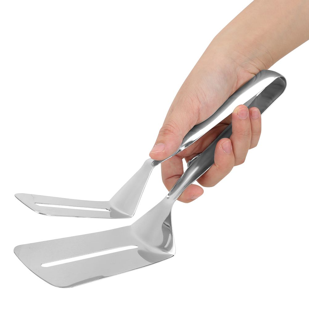 Stainless Steel Steak Clip Bread Clamp Multipurpose Food Tongs Pizza Spatula view 8