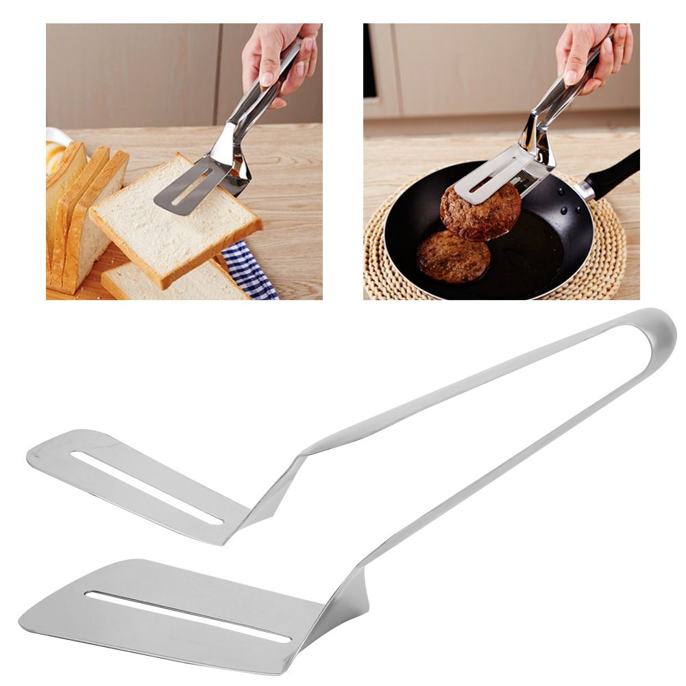 Stainless Steel Steak Clip Bread Clamp Multipurpose Food Tongs Pizza Spatula view 9