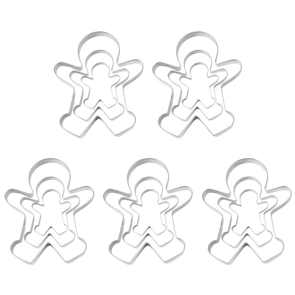 15PCS Cute Stainless Steel Cookies Biscuits Cutter Molds Set DIY Cake Pastry view 2