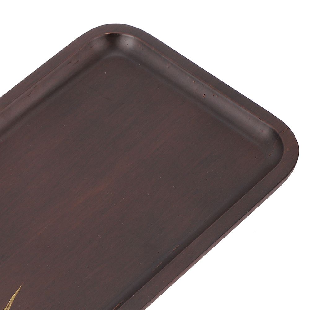 Bamboo Food Serving Plate Rectangular Tea Tray Snack Platter Household Kitchen view 12