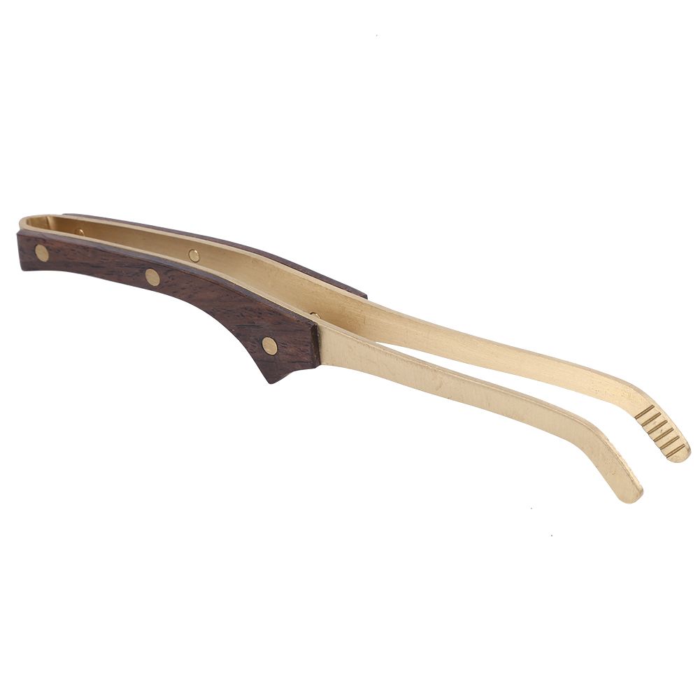 Antihot Wood Brass Tea Clip NonSlip Tea Set Tweezers Tea Ceremony Accessories view 6