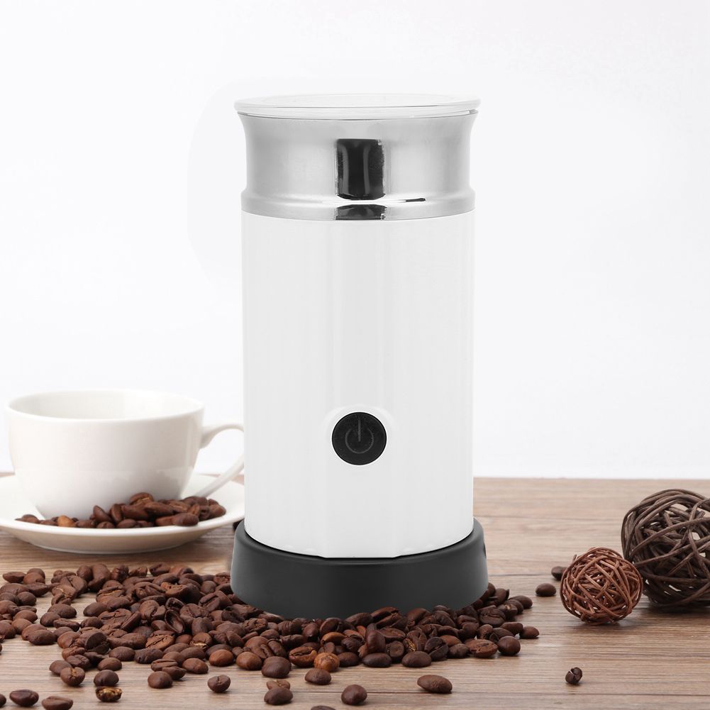 240ml Full‑Automatic Electric Milk Frother Machine Kitchen Tools White view 9