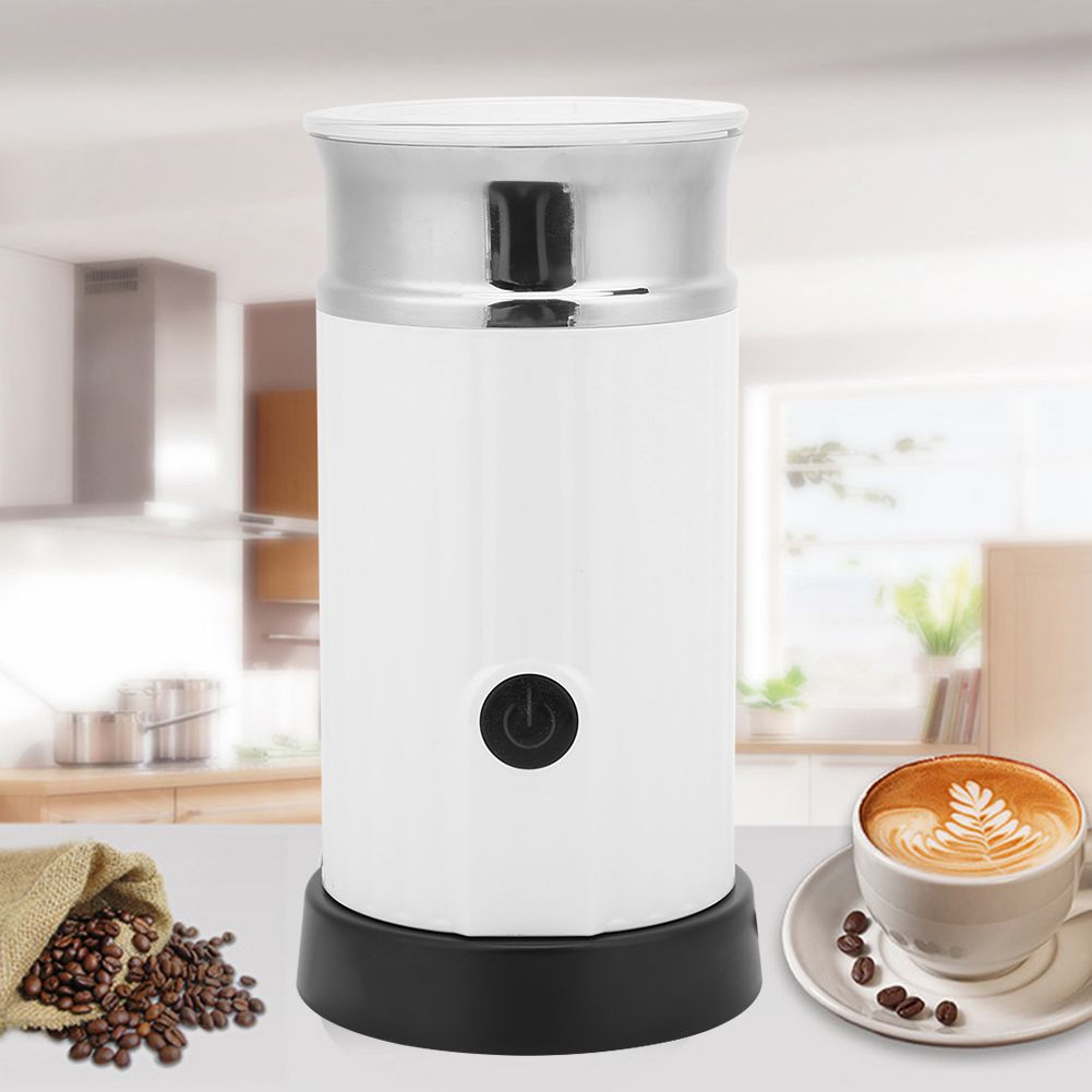 240ml Full‑Automatic Electric Milk Frother Machine Kitchen Tools White view 10