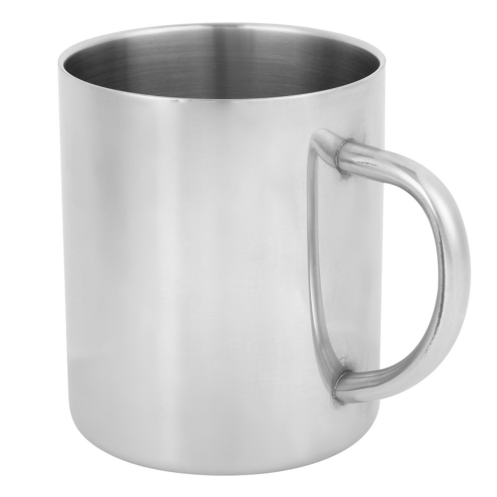 Portable DoubleLayer Stainless Steel Heat Insulation Coffee Mug Milk Cup with