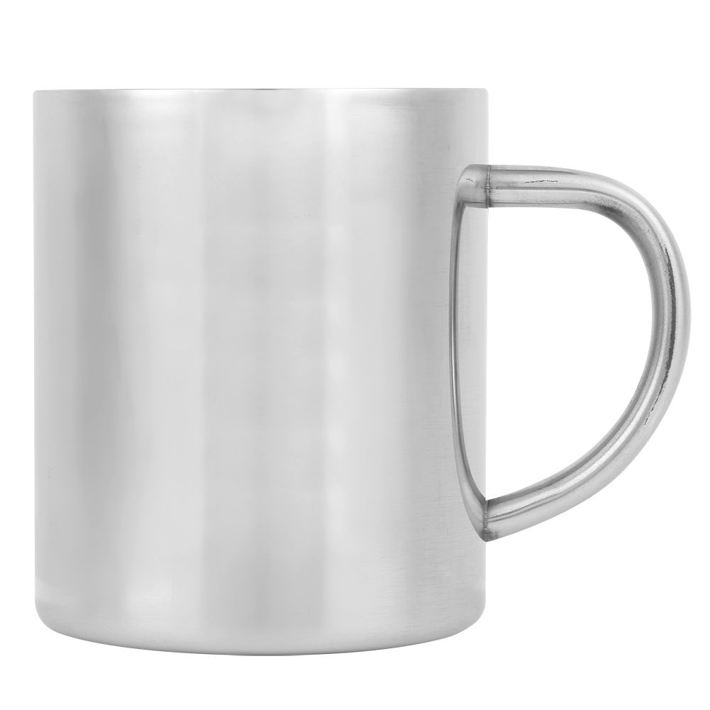 Portable DoubleLayer Stainless Steel Heat Insulation Coffee Mug Milk Cup with view 2
