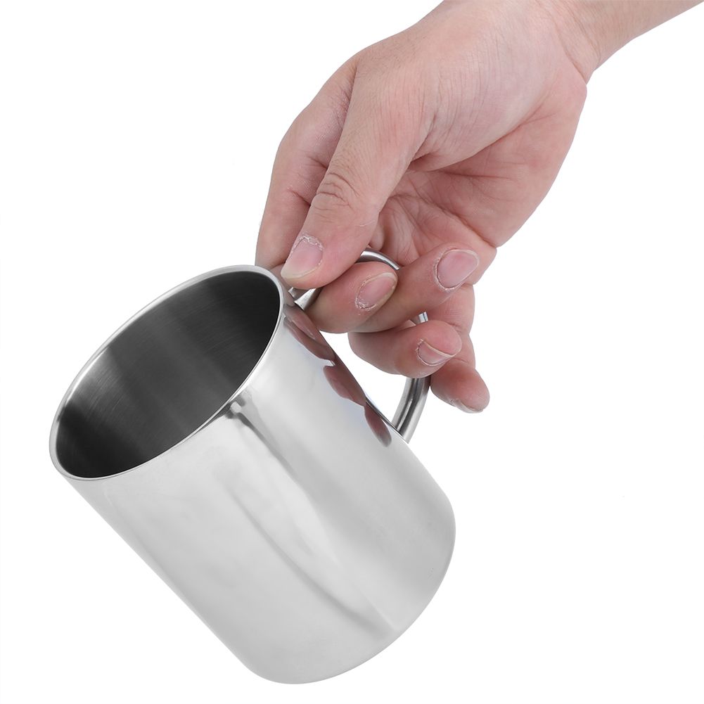 Portable DoubleLayer Stainless Steel Heat Insulation Coffee Mug Milk Cup with view 6