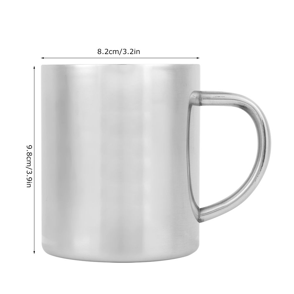 Portable DoubleLayer Stainless Steel Heat Insulation Coffee Mug Milk Cup with view 11