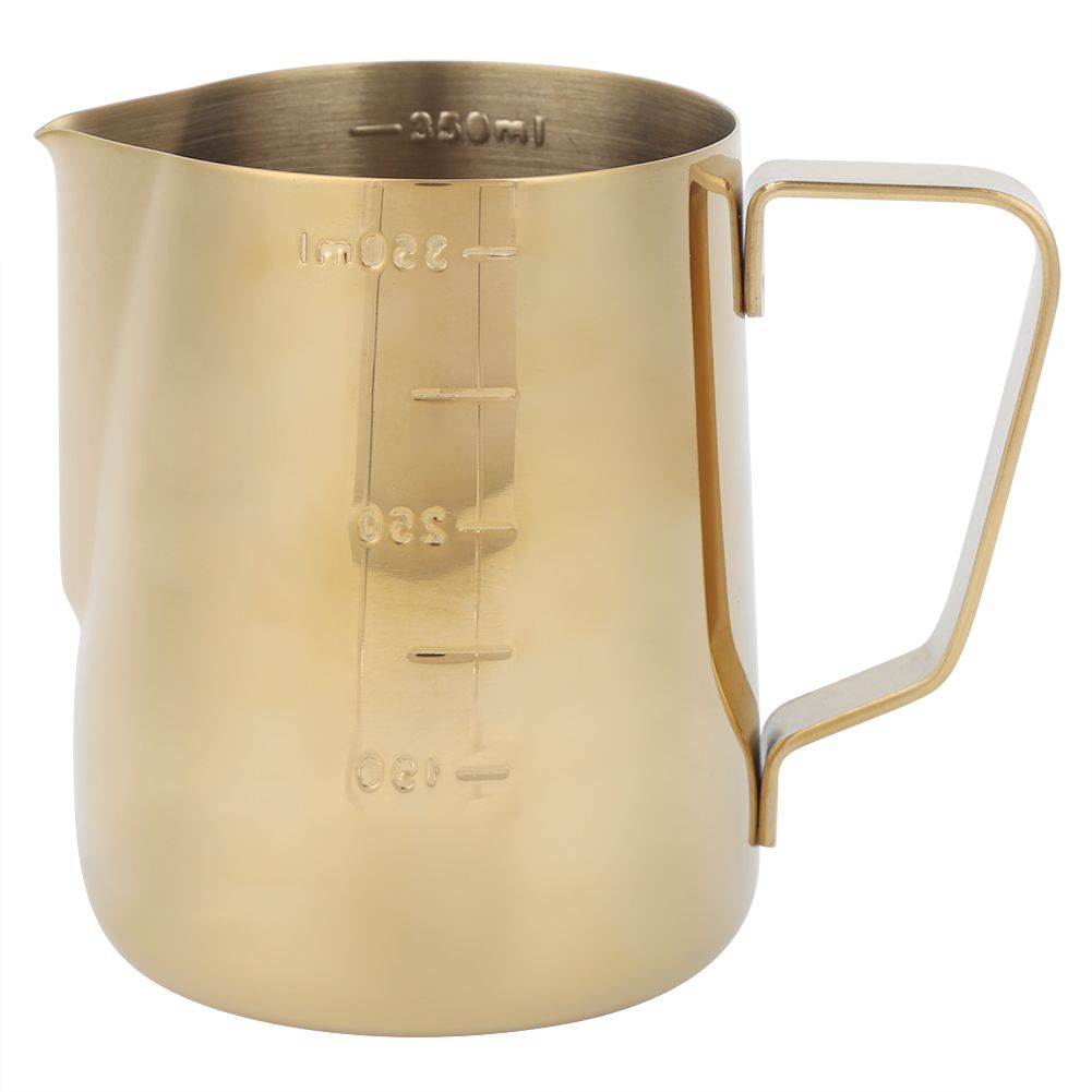 Stainless Steel Coffee Milk Frothing Cup Pitcher Jug with Scale for Home view 2
