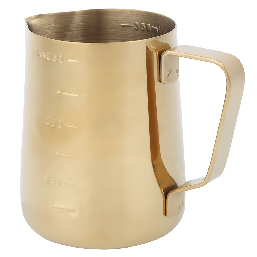 Stainless Steel Coffee Milk Frothing Cup Pitcher Jug with Scale for Home view 3