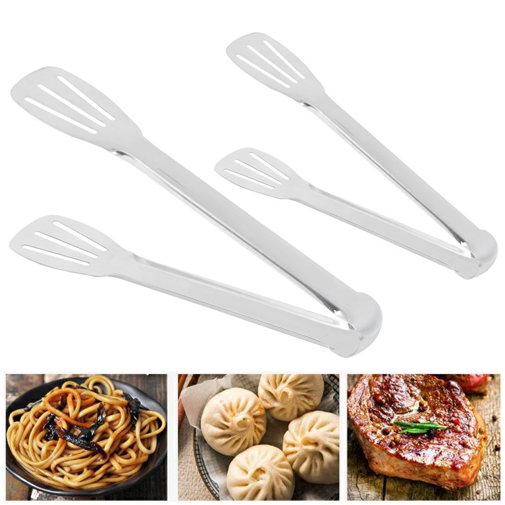 Stainless Steel Food Tongs Anti Hot Bread Cake Steak Clip Kitchen Utensils view 9