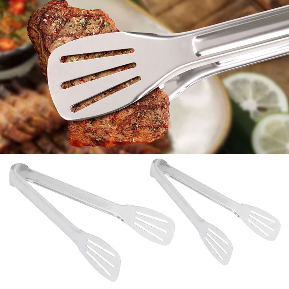 Stainless Steel Food Tongs Anti Hot Bread Cake Steak Clip Kitchen Utensils view 10