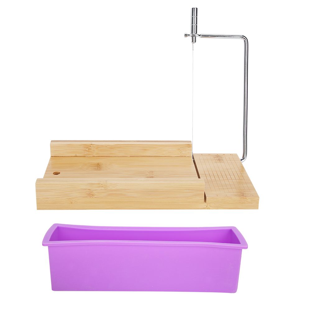 900ml HandMade NonStick Soap Cake Bread Making Mold Wire Cutter Set Kitchen