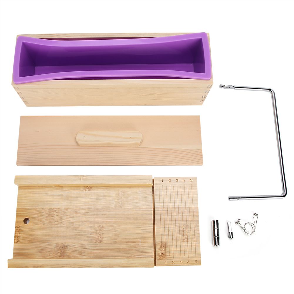 900ml HandMade NonStick Soap Cake Bread Making Mold Wire Cutter Set Kitchen view 2