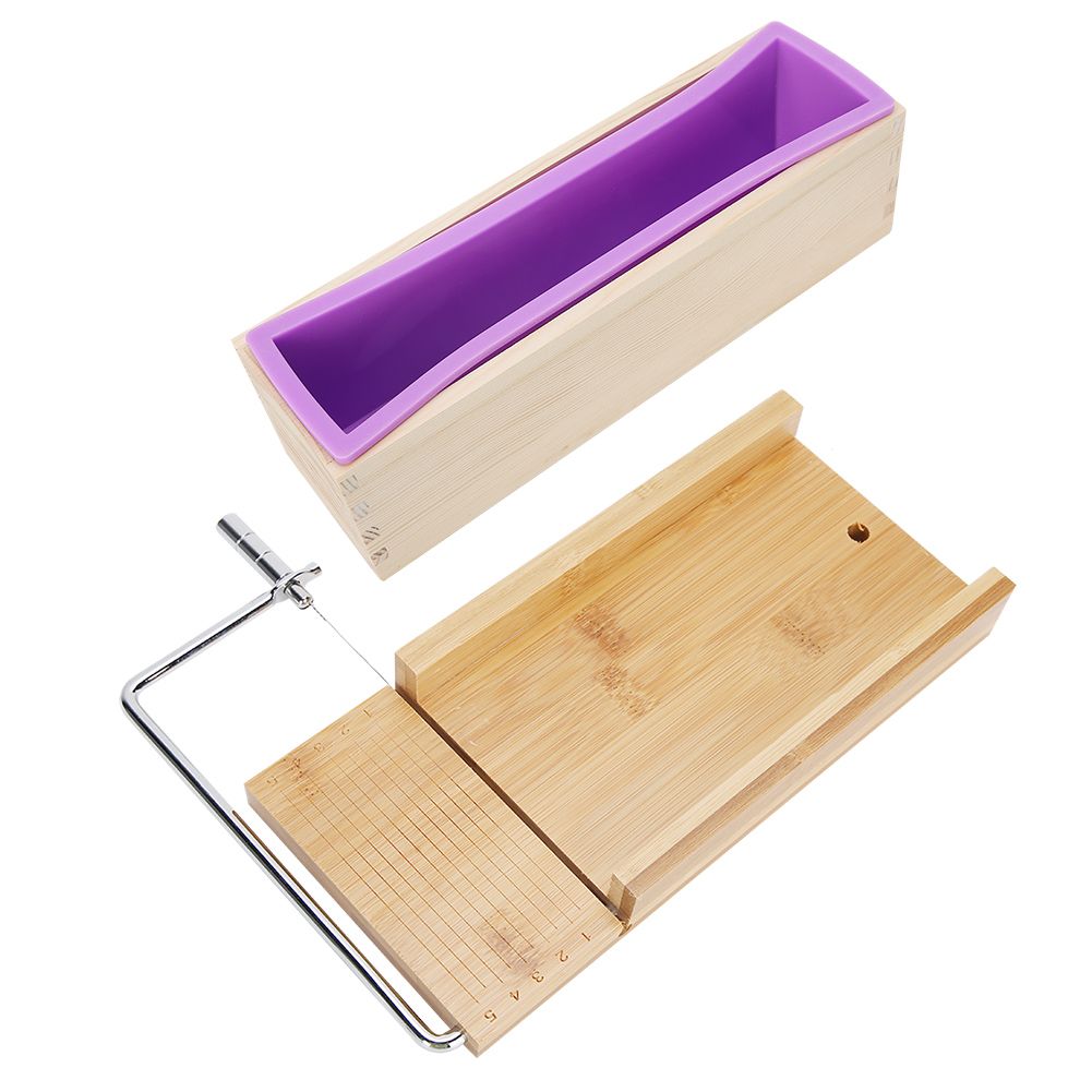900ml HandMade NonStick Soap Cake Bread Making Mold Wire Cutter Set Kitchen view 5