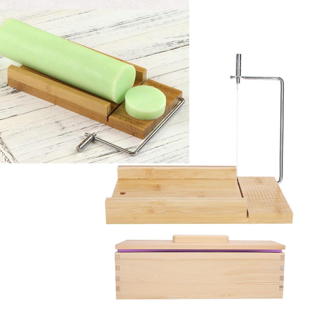 900ml HandMade NonStick Soap Cake Bread Making Mold Wire Cutter Set Kitchen view 9