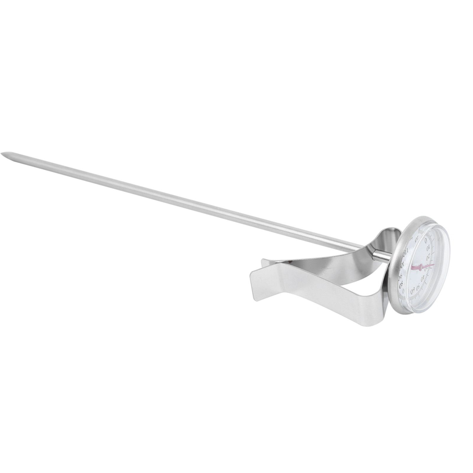 Adjustable Hanging Coffee Foaming Thermometer Temperature Gauge with Clip view 4
