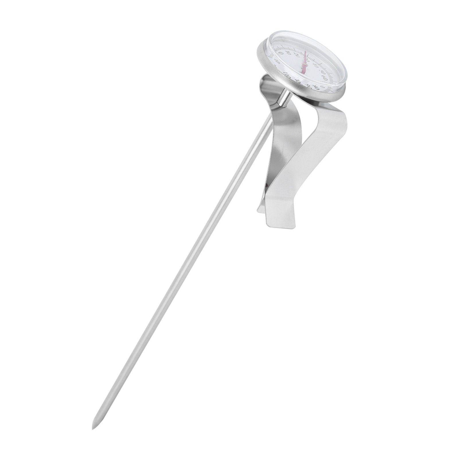 Adjustable Hanging Coffee Foaming Thermometer Temperature Gauge with Clip view 5