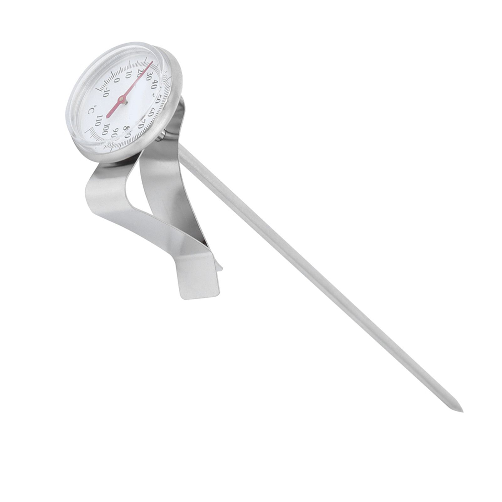 Adjustable Hanging Coffee Foaming Thermometer Temperature Gauge with Clip view 6