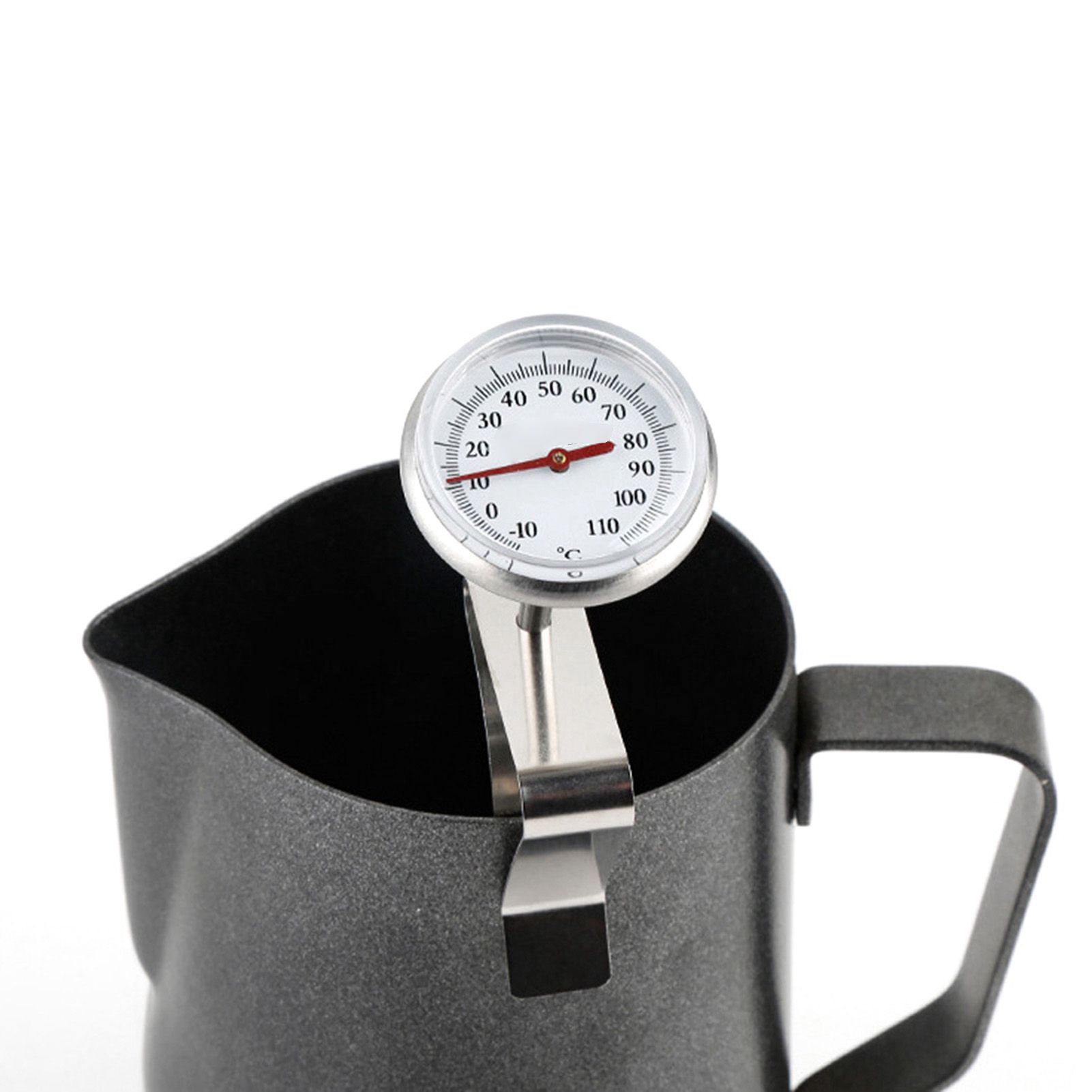 Adjustable Hanging Coffee Foaming Thermometer Temperature Gauge with Clip view 11