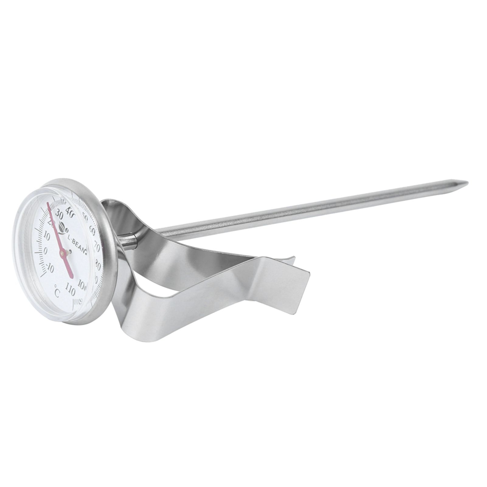 Adjustable Hanging Coffee Foaming Thermometer Temperature Gauge with Clip view 3