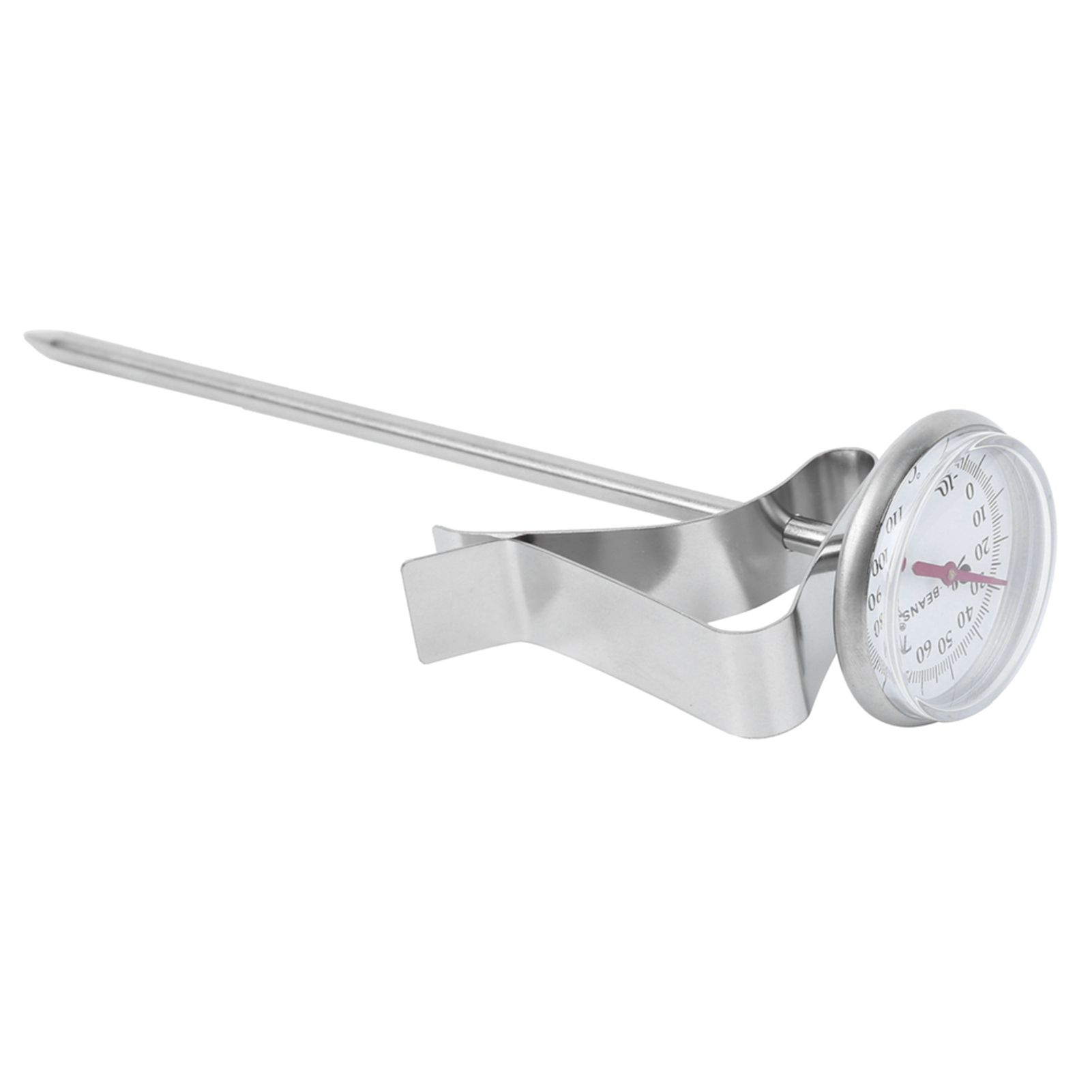 Adjustable Hanging Coffee Foaming Thermometer Temperature Gauge with Clip view 4