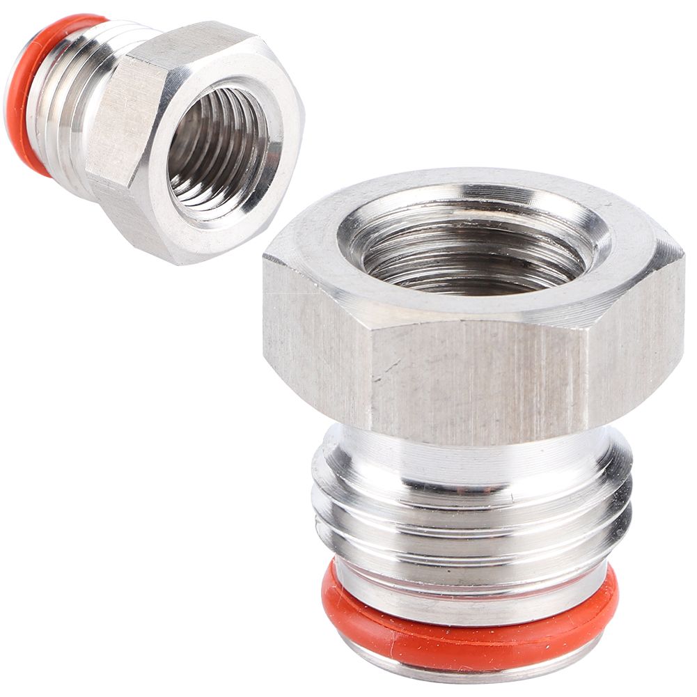 1/4in FFL x 19/32in‑18 UNF Plug Adapter Connector for Homebrew Beer Keg Parts view 5