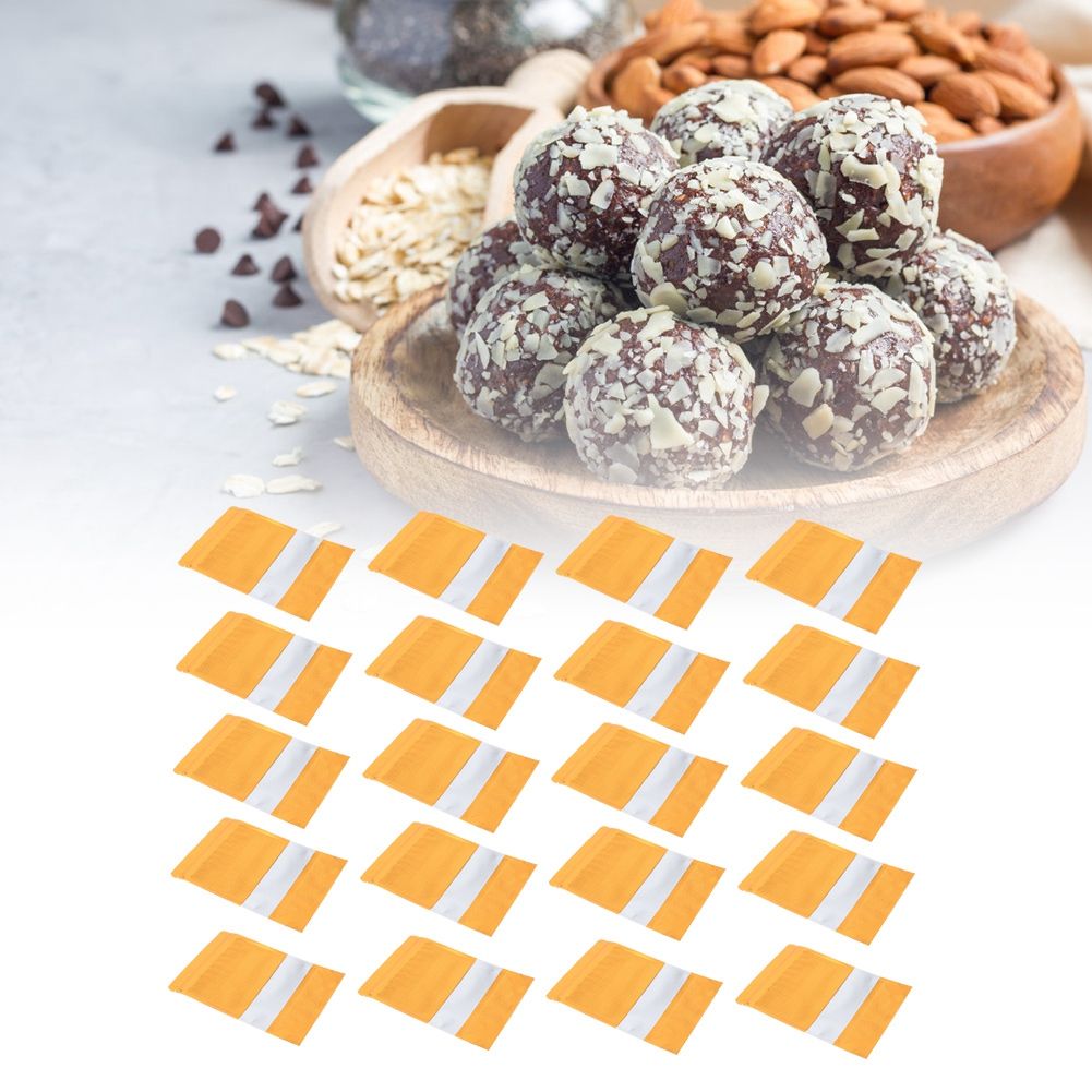 20pcs Kraft Paper Stand Bag Food Snack Candy Sealing Packing Bag with Window view 9