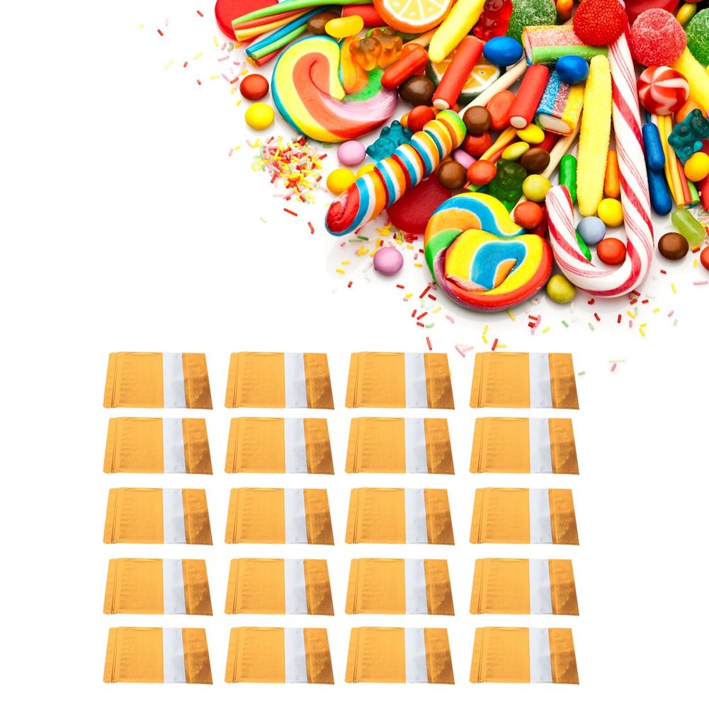 20pcs Kraft Paper Stand Bag Food Snack Candy Sealing Packing Bag with Window view 10