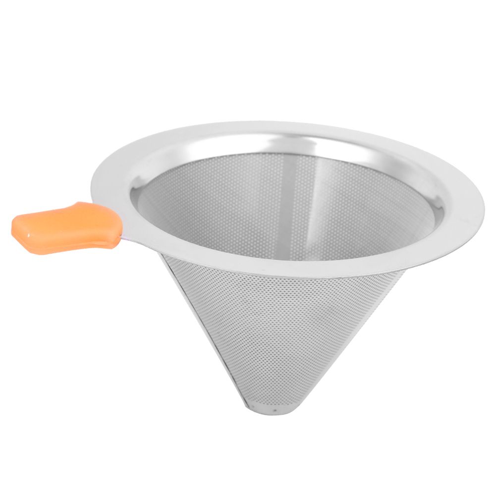 Coffee Maker Drip Filter Double Layer Stainless Steel Reusable Coffee Funnel view 4