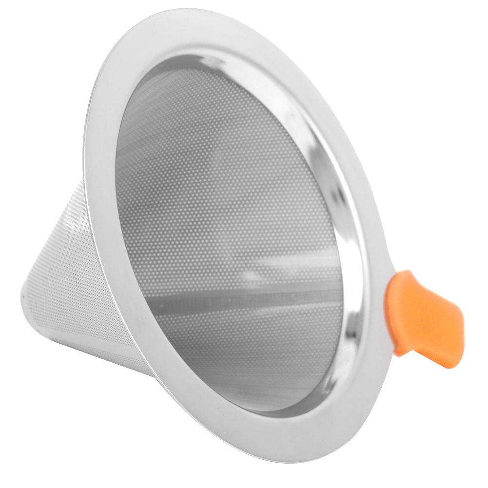 Coffee Maker Drip Filter Double Layer Stainless Steel Reusable Coffee Funnel view 7