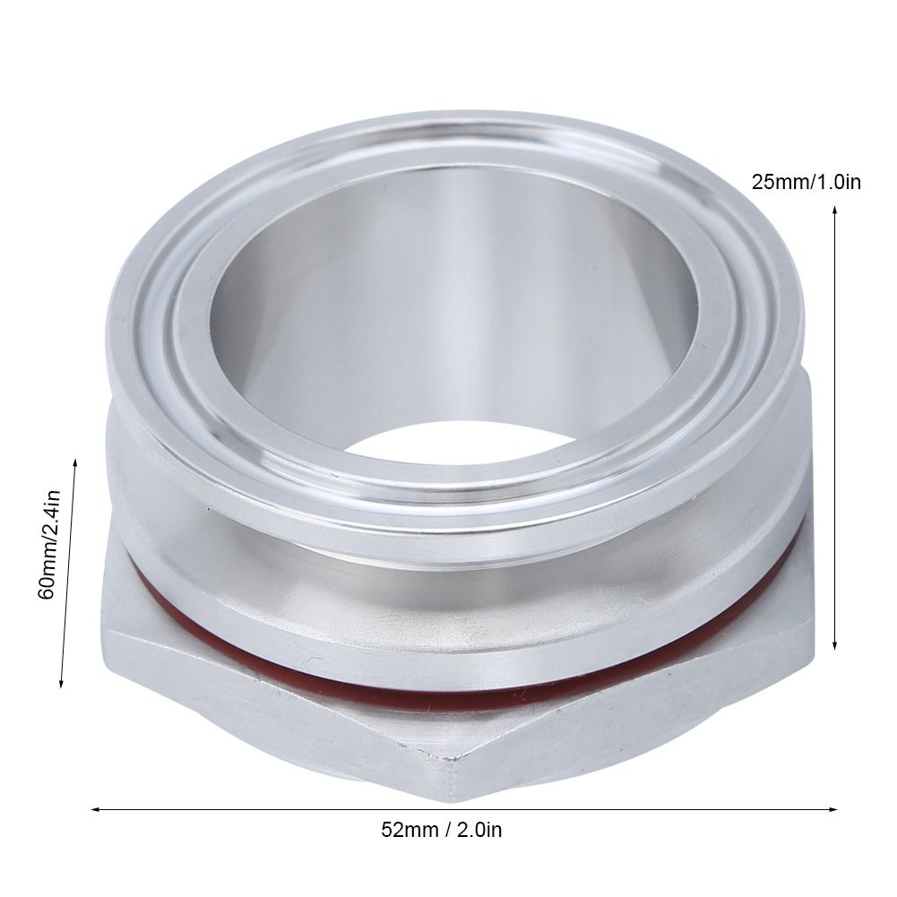 304 Stainless Steel Homemade Beer Brewing Kettle Bulkhead Accessory view 12
