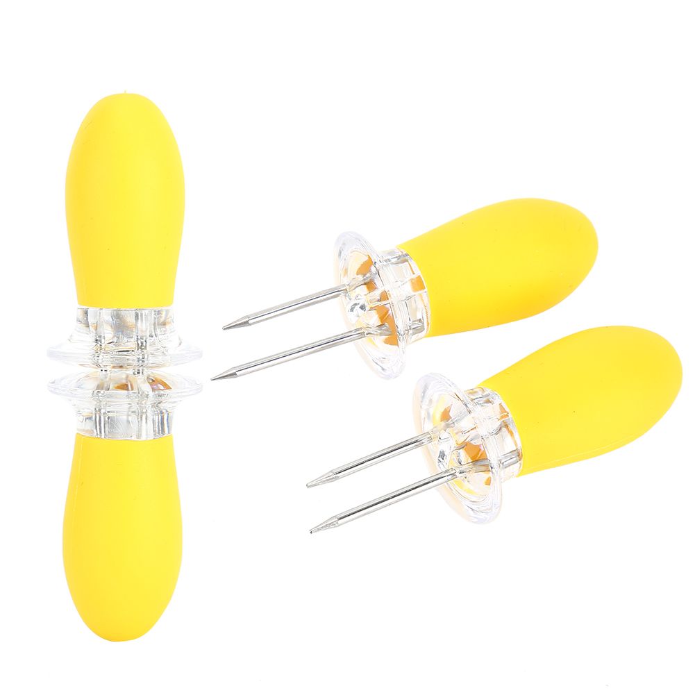 10PCS Corn Holders BBQ Food Skewers Meat Fruit Dessert Cake Forks Party view 6