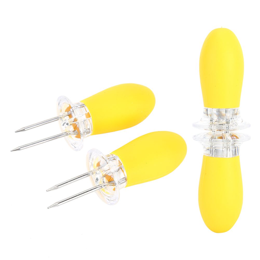 10PCS Corn Holders BBQ Food Skewers Meat Fruit Dessert Cake Forks Party view 7