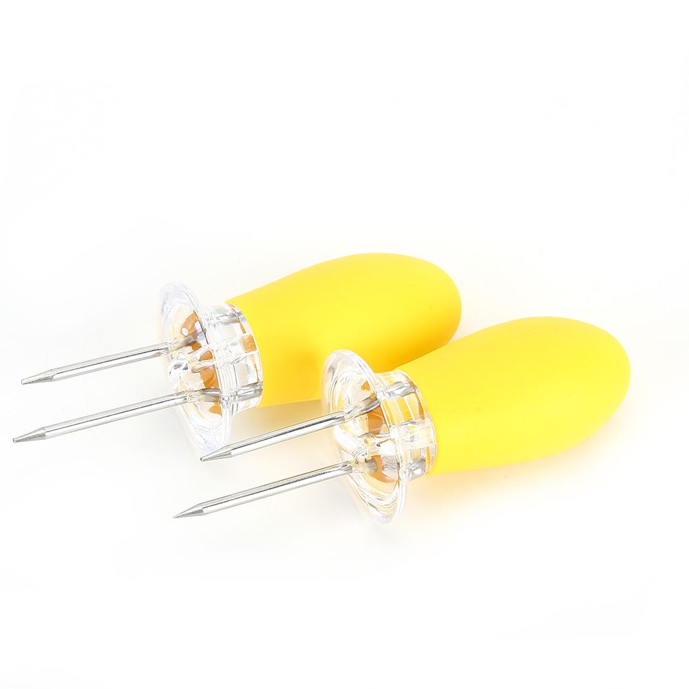 10PCS Corn Holders BBQ Food Skewers Meat Fruit Dessert Cake Forks Party view 11