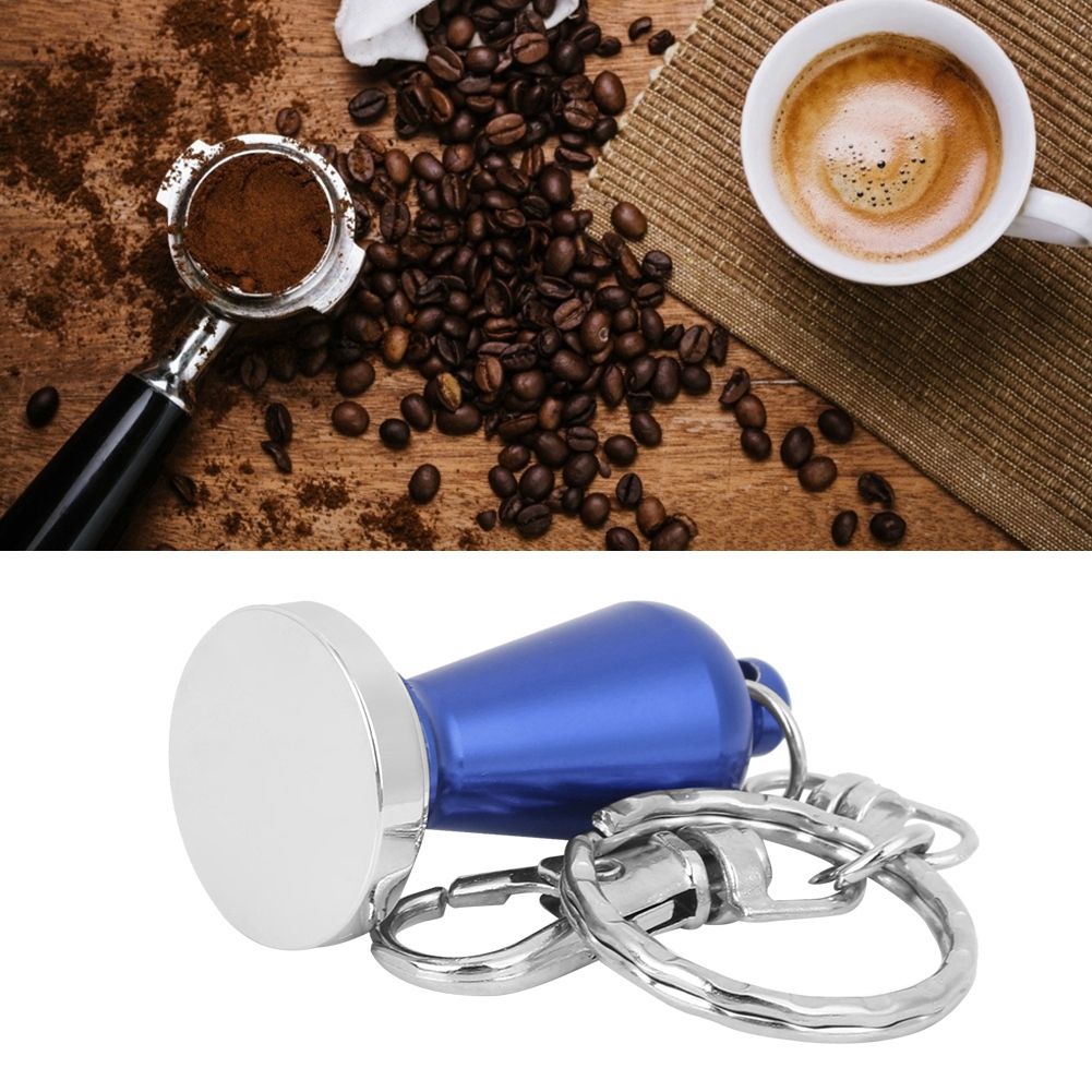 Mini Coffee Tamper Key Chain Powder Hammer Key Ring Coffee Appliance Pendant view 10