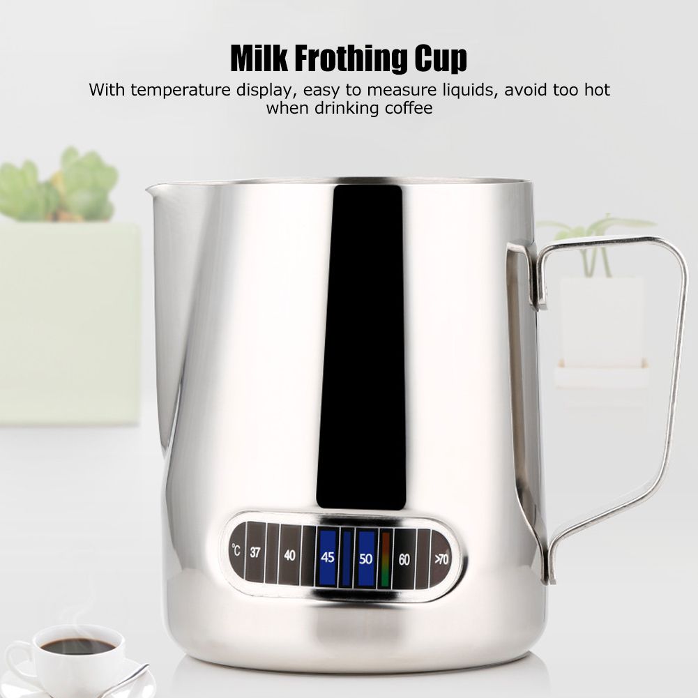600ML Milk Pitcher Coffee Frothing Cup Milk Tea Latte Jug Coffee Mug with view 12