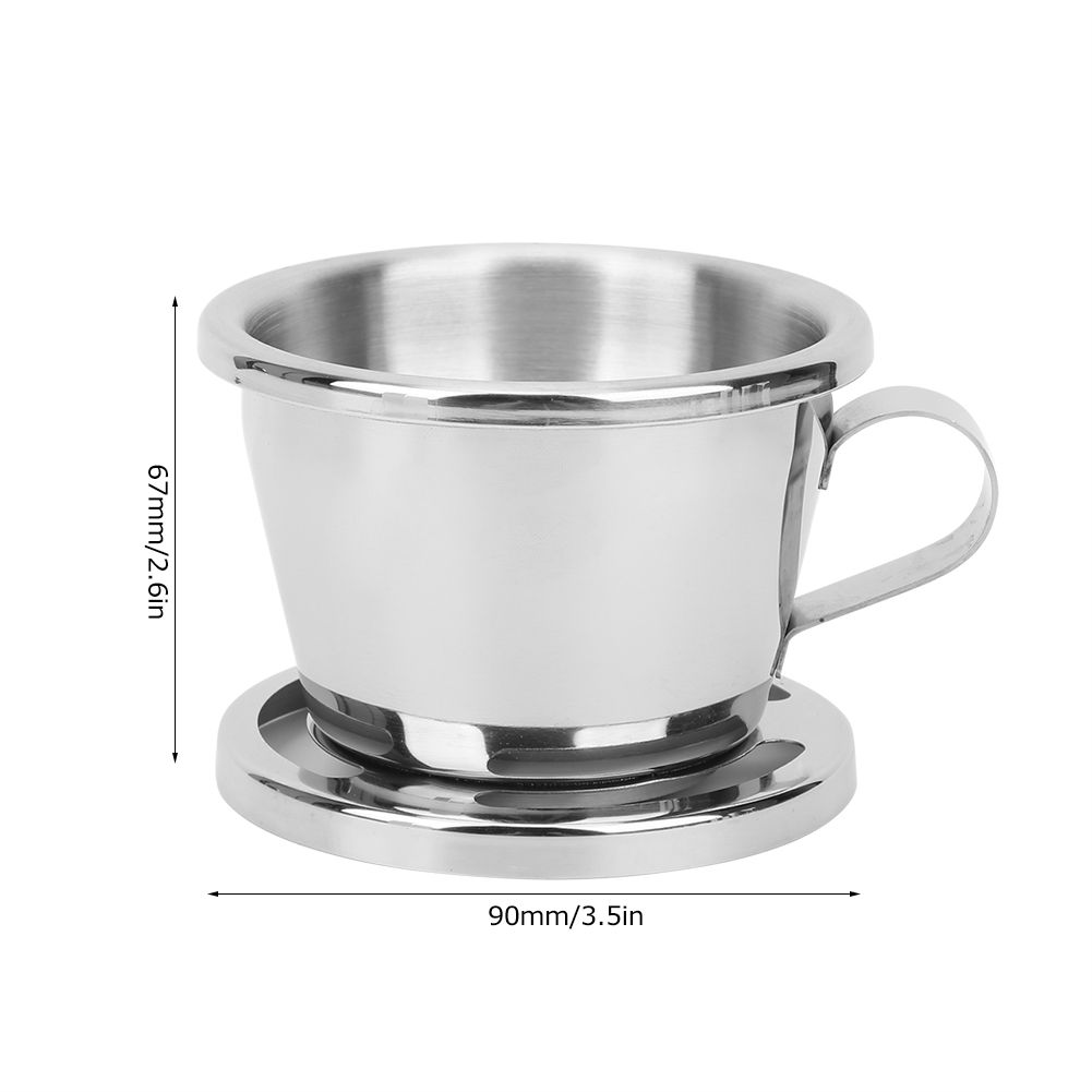 Portable Coffee Drip Filter Cup Reusable Stainless Steel Coffee Drip Pot for view 11