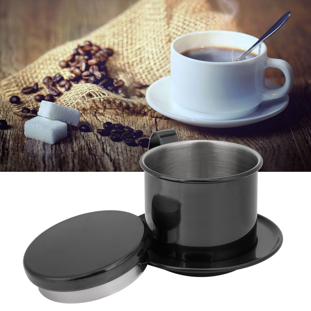 Vietnamese Stainless Steel Coffee Filter Drip Pot Maker Pot Home Kitchen view 10