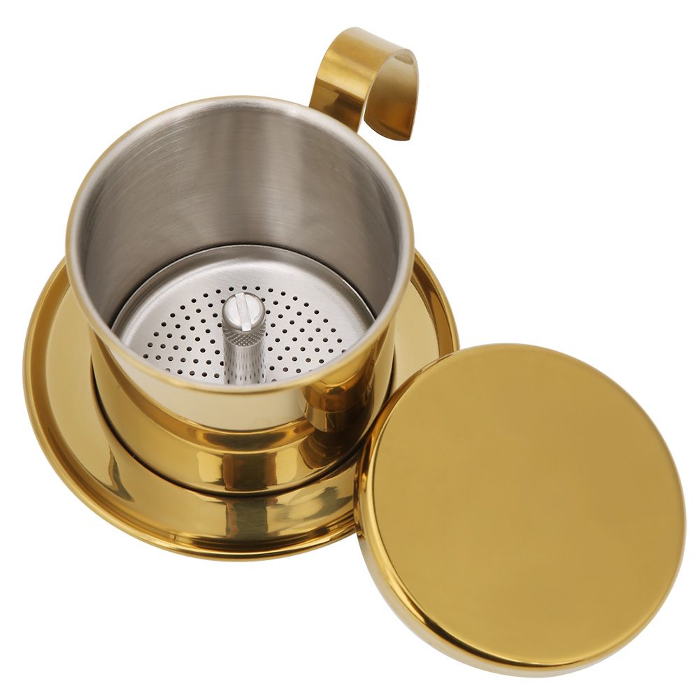 Vietnamese Stainless Steel Coffee Filter Drip Pot Maker Pot Home Kitchen view 6