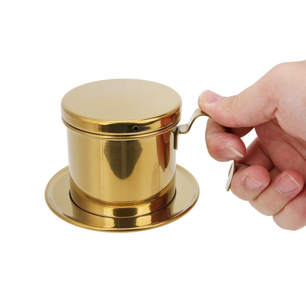 Vietnamese Stainless Steel Coffee Filter Drip Pot Maker Pot Home Kitchen view 8