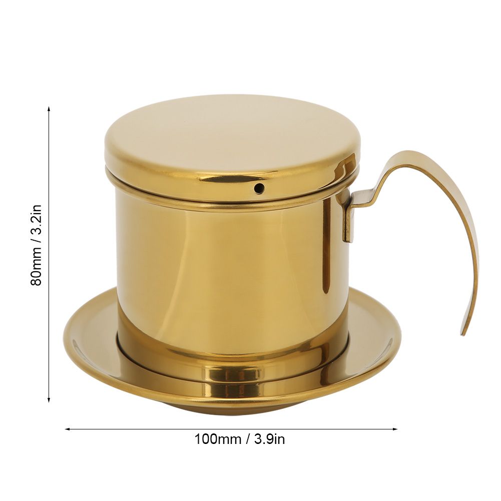Vietnamese Stainless Steel Coffee Filter Drip Pot Maker Pot Home Kitchen view 12