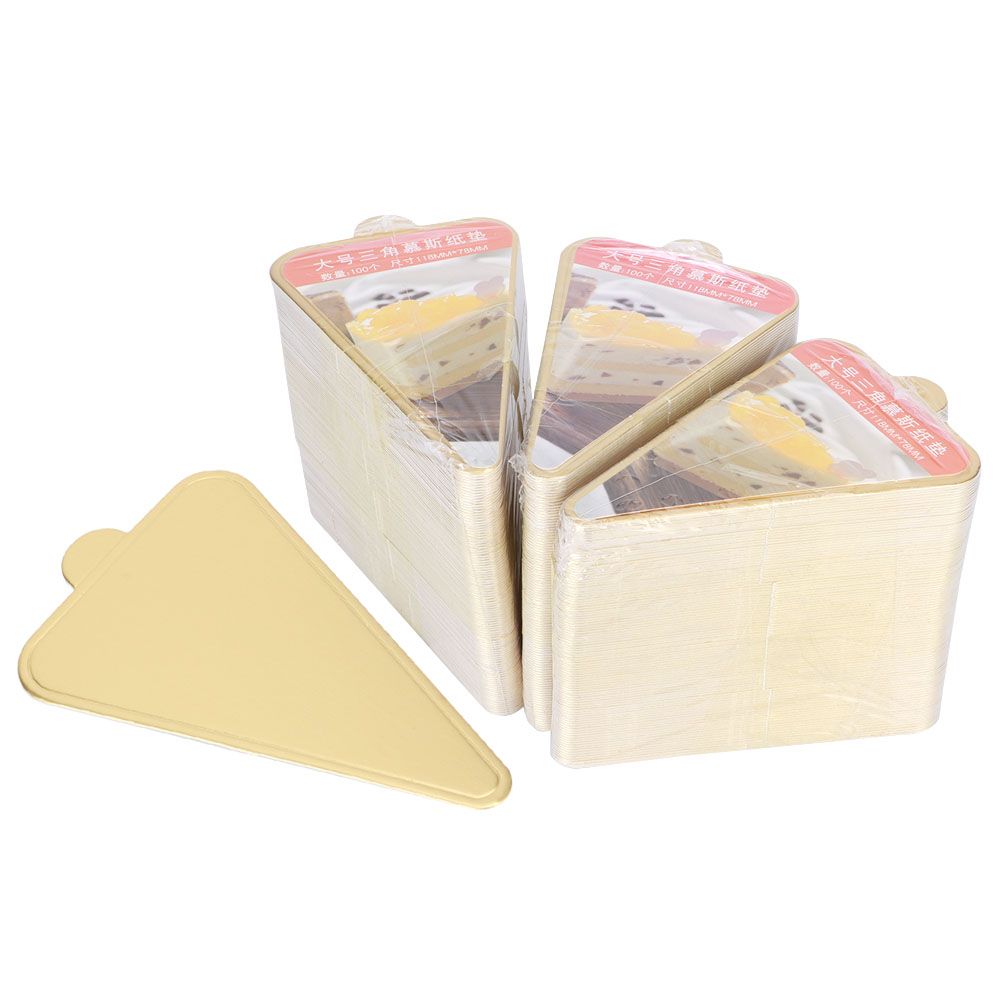 300pcs Triangular Mousse Cake Boards Cupcake Base Dessert Display Tray