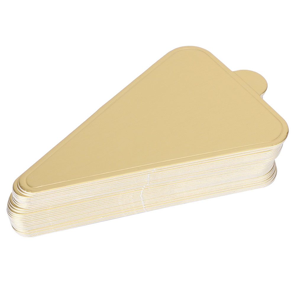 300pcs Triangular Mousse Cake Boards Cupcake Base Dessert Display Tray view 3