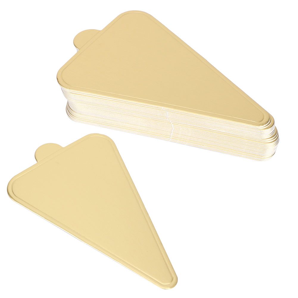 300pcs Triangular Mousse Cake Boards Cupcake Base Dessert Display Tray view 6