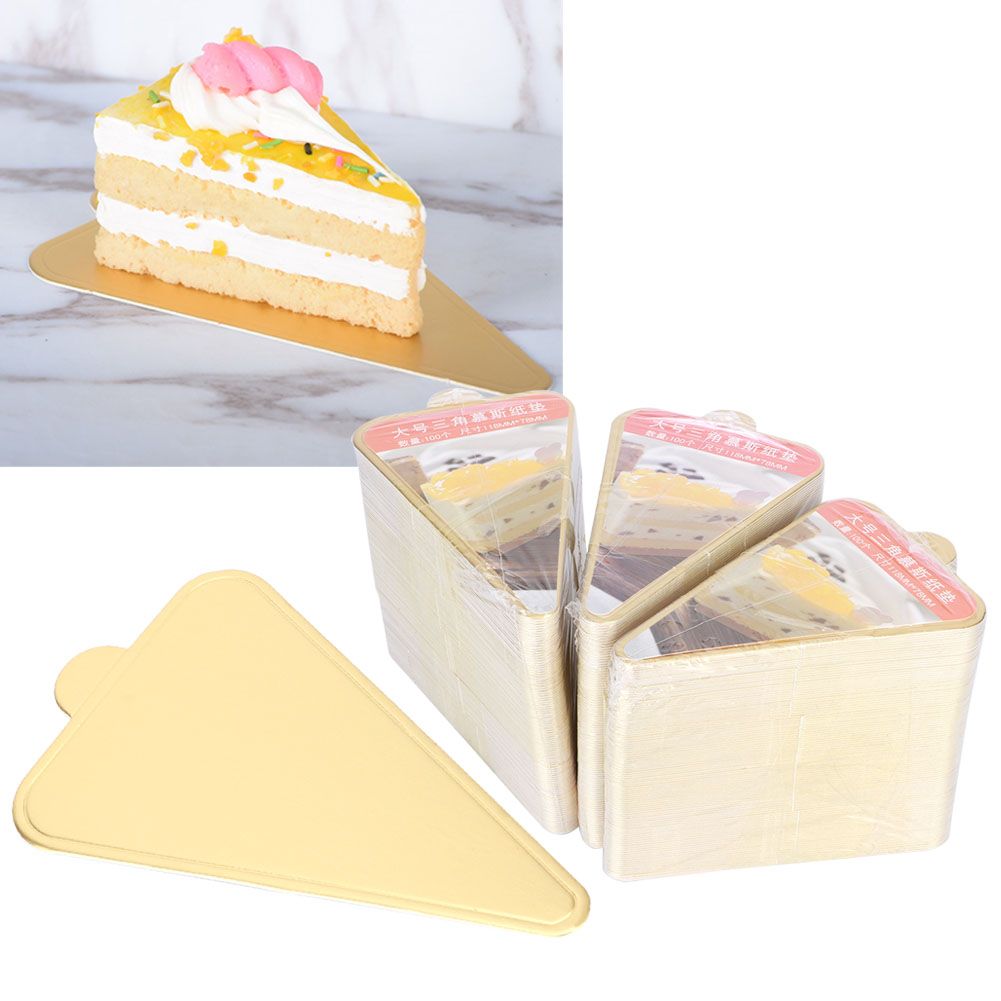 300pcs Triangular Mousse Cake Boards Cupcake Base Dessert Display Tray view 9