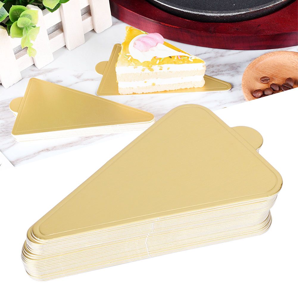 300pcs Triangular Mousse Cake Boards Cupcake Base Dessert Display Tray view 10