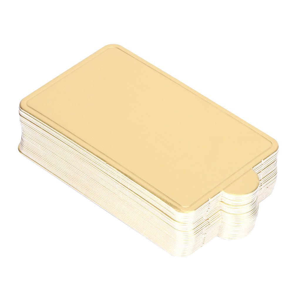 300Pcs Gold Rectangular Mousse Cake Dessert Board Base Cardboard Baking Tools view 4